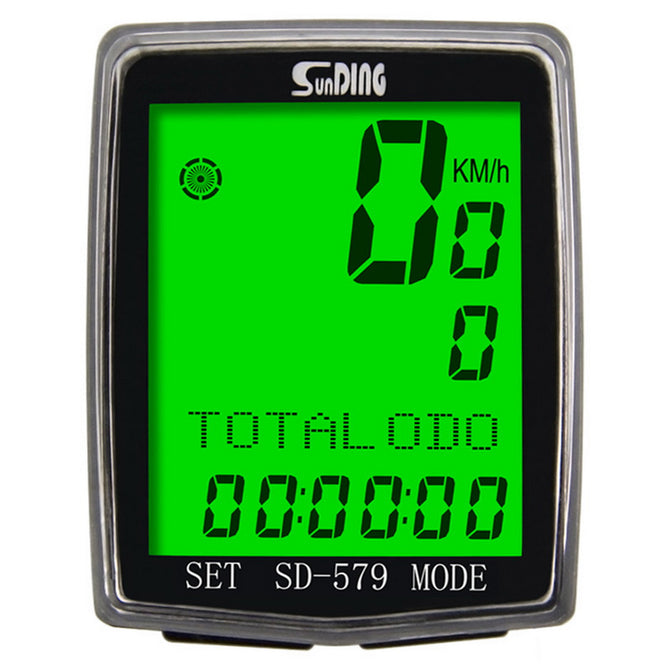 Sunding SD 579A Bike Speedometer Wired Temperature Testing Stopwatch Bicycle Computer