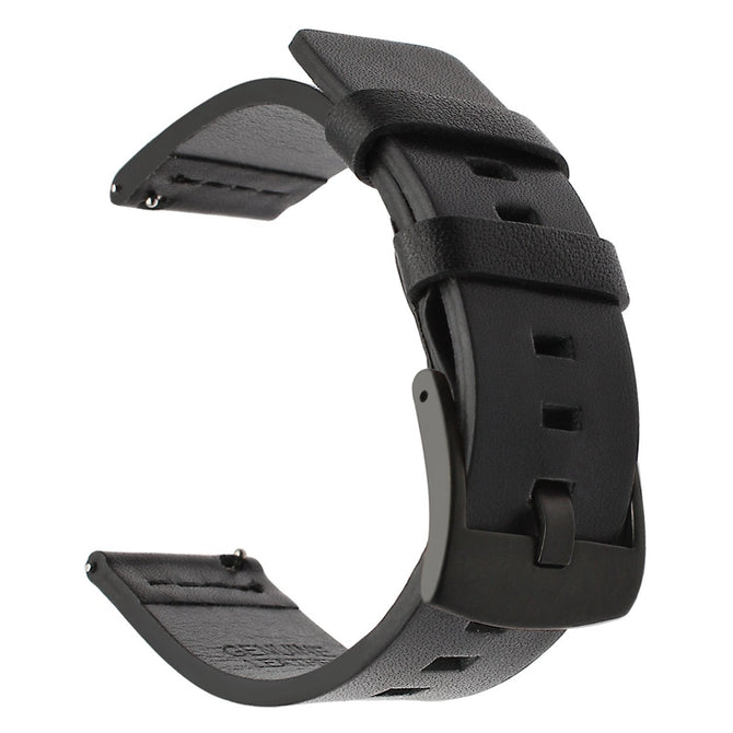 Miimall 22mm Quick Release Universal Watch Band Strap for Samsung Gear S3 Frontier / Gear S3 Classic / Garmin Vivomove - Black