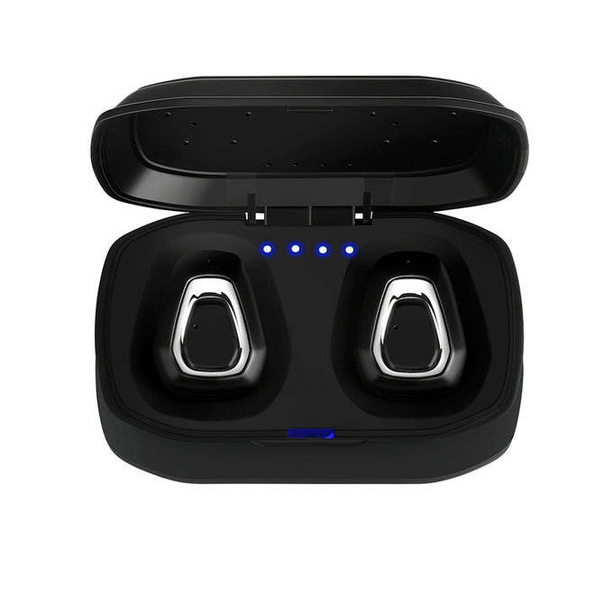 A7 TWS Invisible Mini 3D Stereo Hands-free Noise Reduction Bluetooth V4.2 Headset - Silver + Black