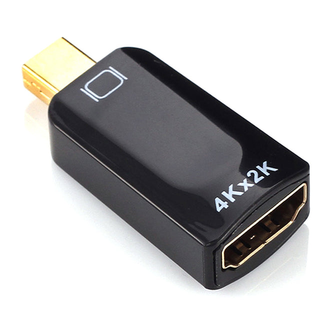 4K*2K HD Mini DP DisplayPort to HDMI Female Adapter for MacBook Mac Pro Air HDTV - Black