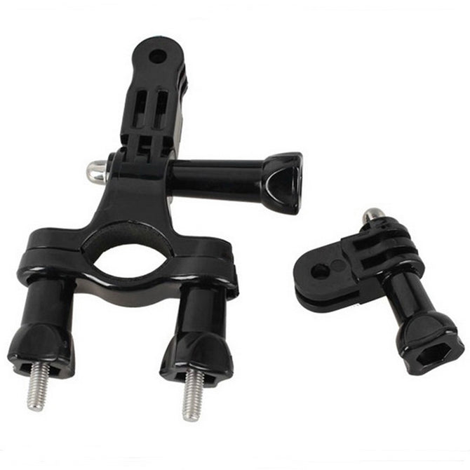 Ismartdigi Bike Mount Set for Gopro Hero 2 3 3+ 4 Session 5 6 SJ4000 - Black + Silver