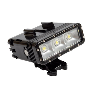 Ismartdigi iGP347 3-LED 45M Diving LED Light for Gopro Hero 2 3 3+ 4 Session 5 6 SJ4000 - Black