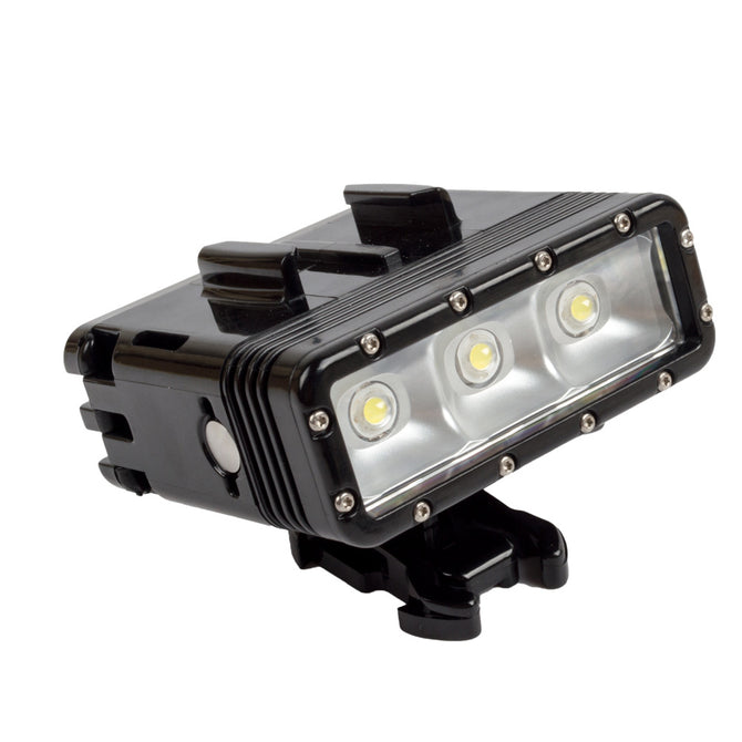 Ismartdigi iGP347 3-LED 45M Diving LED Light for Gopro Hero 2 3 3+ 4 Session 5 6 SJ4000 - Black