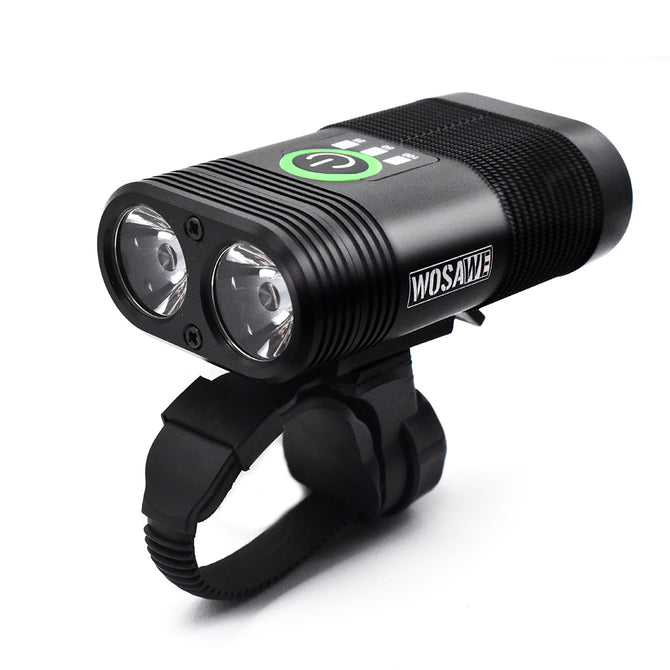 WOSAWE Portable Waterproof Quick Release Li-polymer 2400lm Lumens Dual LED Cycling Bike Light