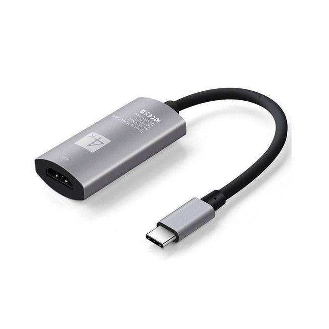 USB-C 3.1 Type C to HDMI Cable Support 4k Converter Adapter Cable for Galaxy Note 8 S8 HDTV Computer PC Macbook - Grey