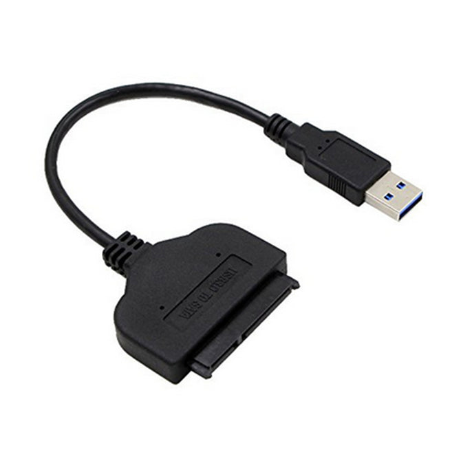 High Speed USB 3.0 to 22 PIN SATA Adapter Cable, USB3.0 to 7 + 15 22Pin Converter for 2.5 "SSD HDD Hard Disk Driver