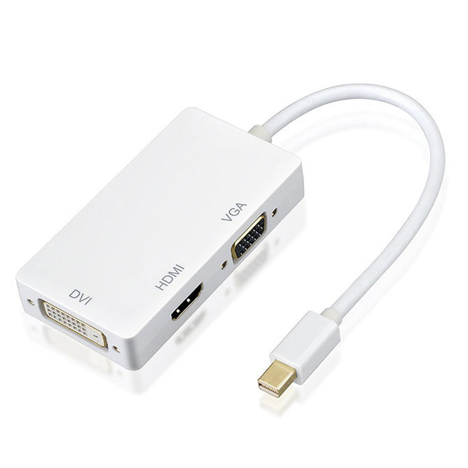 Mini DP to VGA HDMI DVI Displayport Cable Converter Adapter for APPLE Macbook Air Pro Mini - White