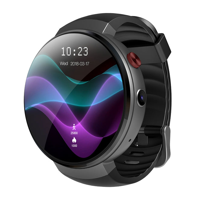 LEMFO LEM7 4G-LTE Smart Watch Phone, Equipped with 700mAh Power Bank - Black