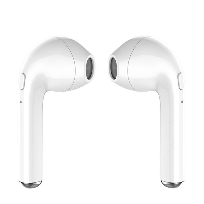 TWS Wireless Dual Bluetooth Headset Twins Stereo Headphone Cordless Sports Earphones - White