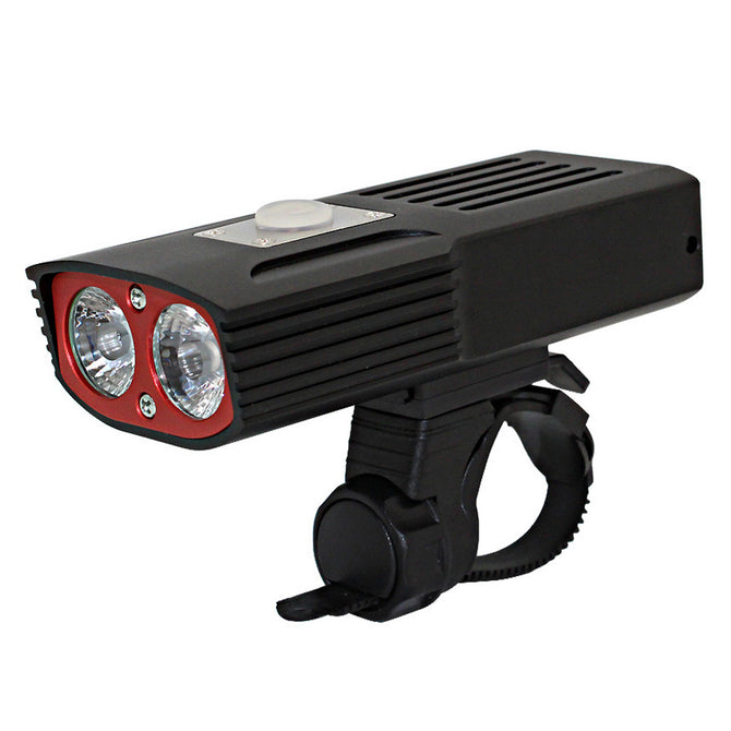 ZHAOYAO USB Rechargeable 2 x XM-L T6 LED Bicycle Front Light - Black