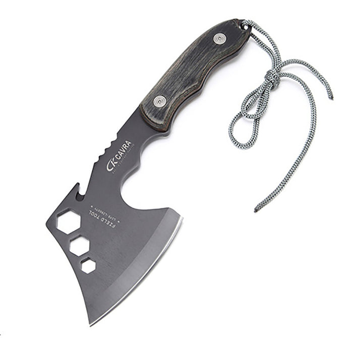 AoTu Outdoor Survival Camping Sharp Hand Fire Axe Hatchet Tomahawk Machete w/ Steel Tactical Axe Head, Wooden Handle