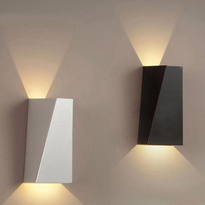10W Modern Led Wall Light Dual-Head Geometry Wall Lamp For Hall Bedroom Corridor Restroom Bathroom Reading White/6-10W/Warm White (2700-3500K)