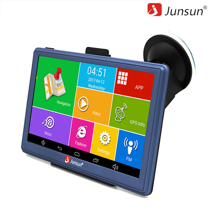 Junsun 7" Android Bluetooth Wireless Car GPS Navigator - North America Map