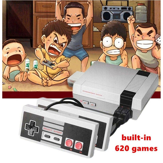NES Retro Mini TV Handheld Family Recreation Video Game Console W/ Built-in 500 Classic Games (EU Plug)