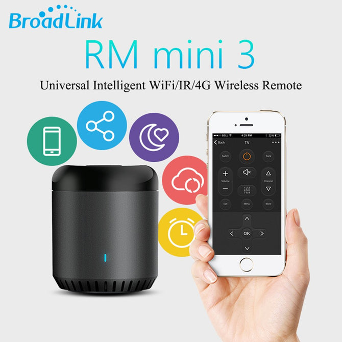Broadlink RM Mini3 Universal Intelligent WiFi/IR/4G Wireless Remote Controller Via IOS Android Smart Home Automation