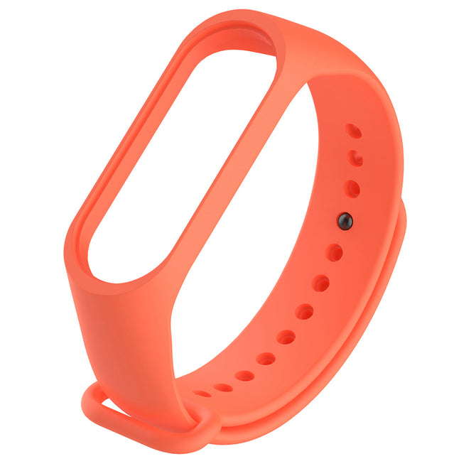 Replacement TPE + TPU Wrist Strap for Xiaomi Mi Band 3 Smart Bracelet - Orange