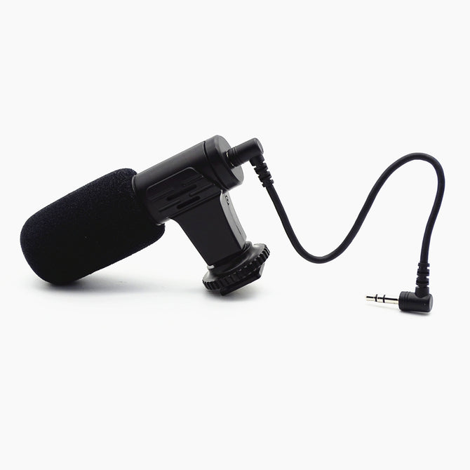 MIC-06 Mini Phone Camera Universal Small Microphone Mini Microphone Camera Microphone - Black