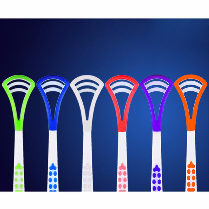 Double Sides Silicone Tongue Scraper Cleaning Tongue Bacteria Cleaner Brush Dental Mouth Oral Care Keep Fresh Breath