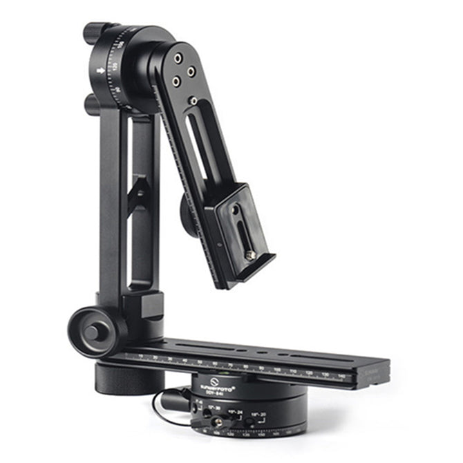 SUNWAYFOTO CR-3015A 360degree VR Panoramic Tripod Head Easy Rotation of the Vertical Rail by 180 egree for Clear Nadir Shooting