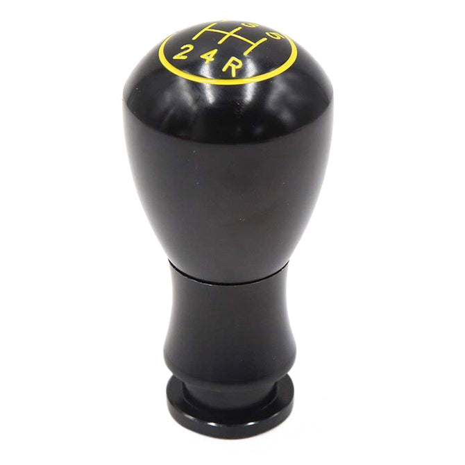 CARKING Car Red Aluminium Alloy Cylinder Shape Manual Gear Shift Lever Knob Stick Shifter - Black