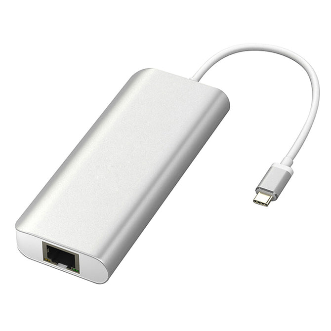 6 in 1 USB 3.0 HUB USB 3.1 Type C to HDMI / USB 3.0 / RJ45 / SD / TF / Type C Adapter Converter
