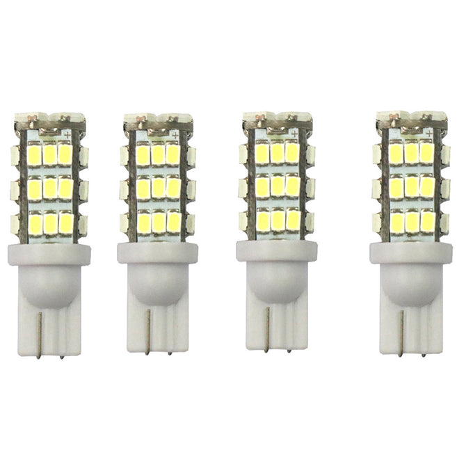 T10 12V 16W 6000K 400LM 42-LED 3528 SMD 4-Piece Car Turn Signal Light, License Plate Light - White Light