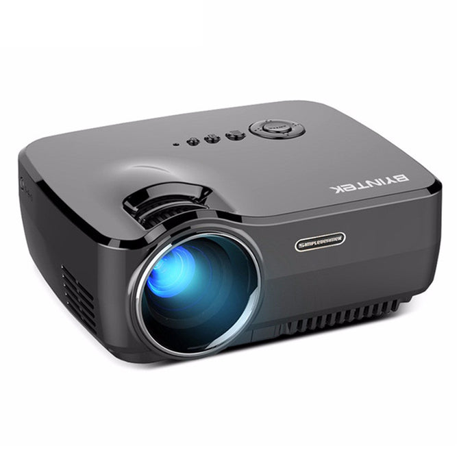 BYINTEK SKY GP70 Portable Mini LED Cinema Video Digital HD Home Theater Projector Beamer Projector With USB HDMI black