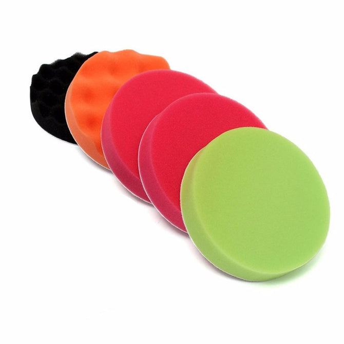 150mm Diameter 6Pcs Car Care Kit Buffing Sponge Polishing Pad Disc Wool Disc Polishing Wax Sanding Pad Kit For Car Colorless