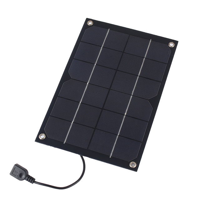JEDX SWR6005U 6W 6V Ultra-light Flexible USB Output Monocrystalline Silicon Solar Charging Plate