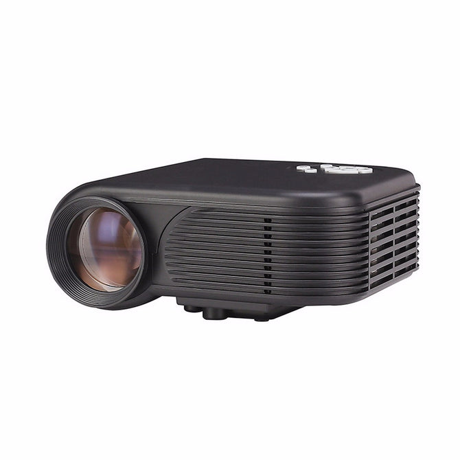 Mini Portable Full HD 1080P LED Projector For Home Theater, PC Laptop Mobile Phone Video Games TV Beamer black
