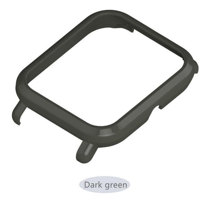 XSUNI Plastic PC Case Shell for Xiaomi Mi Watch Youth Version - Dark Green