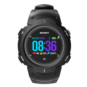 NO.1 F13 Smart Watch Real-time Heart Rate Monitor Outdoor Wristband- Gray