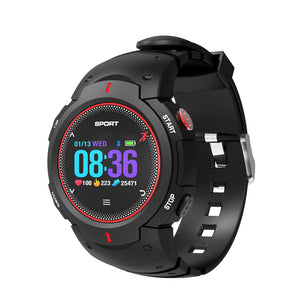 NO.1 F13 Smart Watch Real-time Heart Rate Monitor Outdoor Wristband - Red