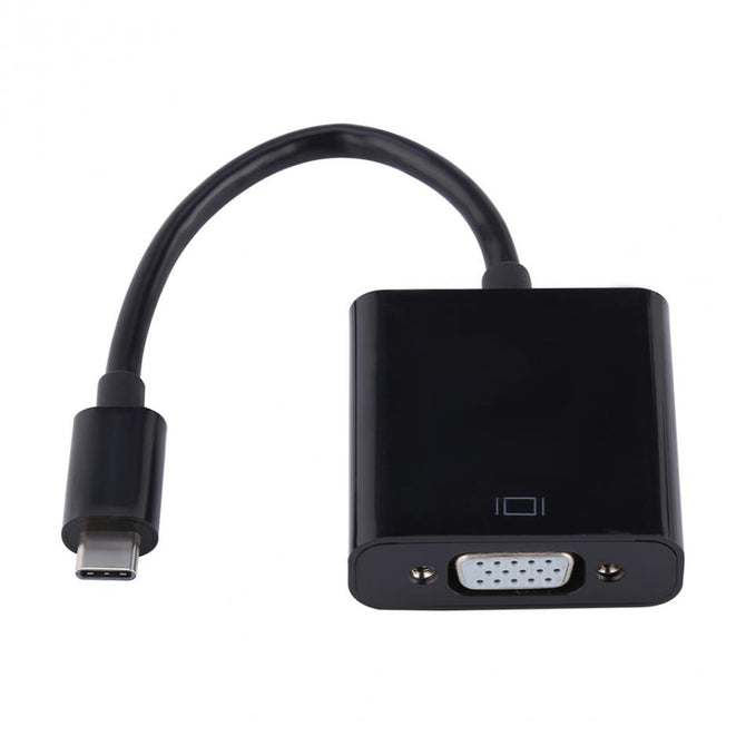 BSTUO USB-C to VGA Adapter USB 3.1 Type C USB-C to Female VGA Adapter Cable - Black
