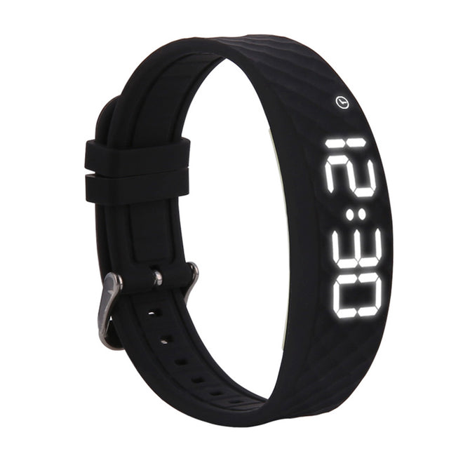 DMDG Smart Bracelet Fitness Tracker with Sports Monitoring, Vibration Alarm Clock Reminder, 48 Days Standby - Black