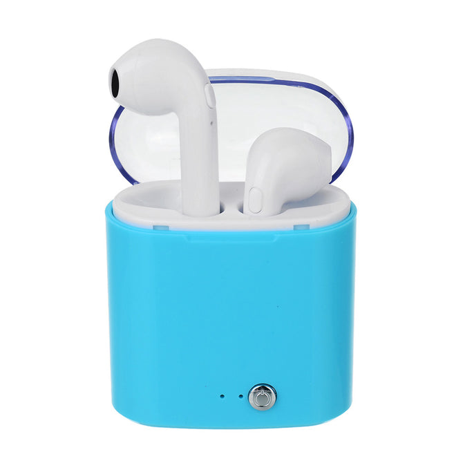 i7s TWS Mini Wireless Bluetooth Earphone Stereo Earbuds Headsets for Android, IPHONE - Blue