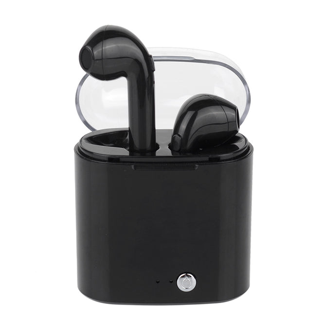 i7s TWS Mini Wireless Bluetooth Earphone Stereo Earbuds Headsets for Android, IPHONE - Black