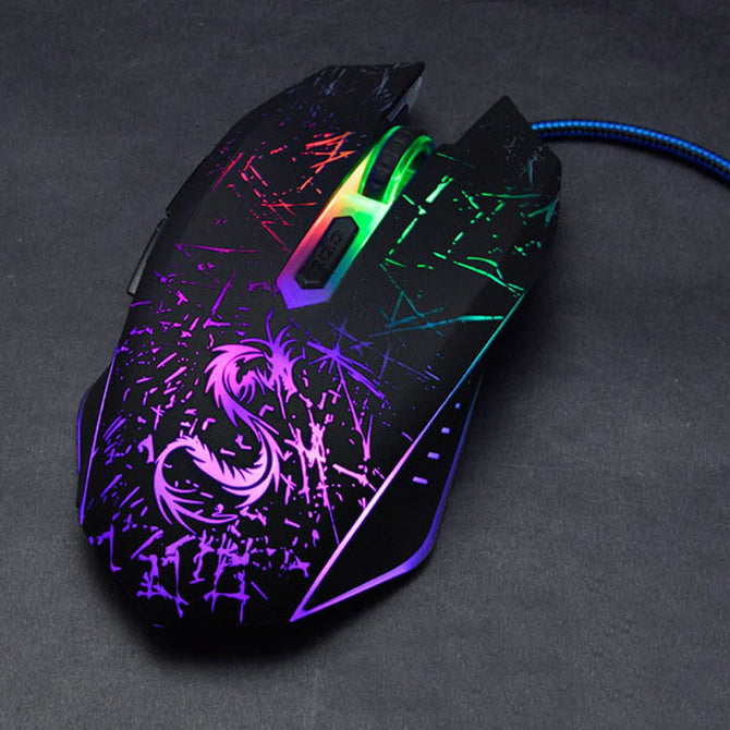 Brand USB Computer Optical Wired Gaming Mouse For Air PC Notebook Dota2 Gamer Laptop Pad Men Mice Black