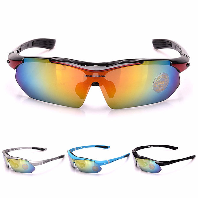 Sunglasses 0818 Road Cycling Glasses Mountain Bike Bicycle Riding Protection Goggles Eyewear Sun Glasses Black/One Size/Multi