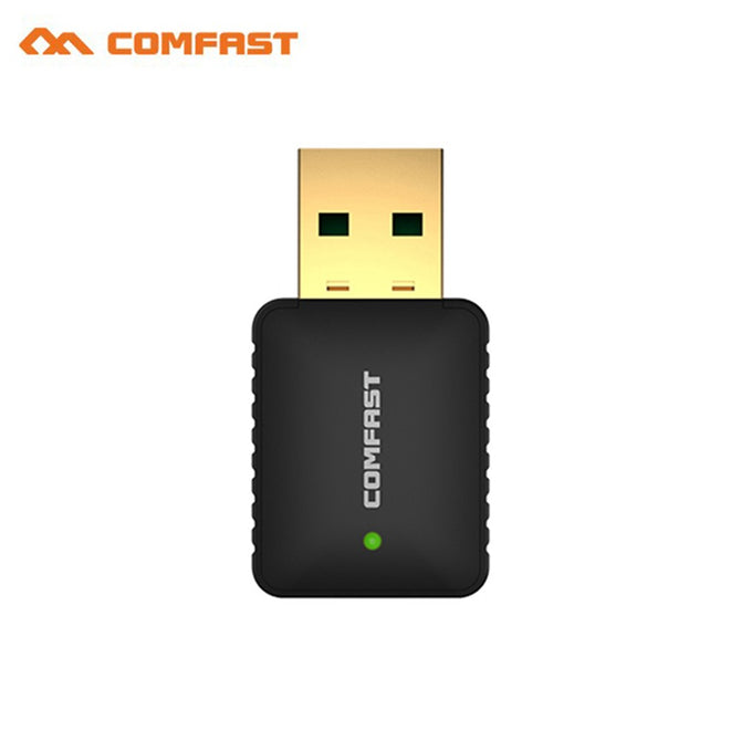 Dual Band USB WiFi Adapter 5Ghz 600Mbps USB WiFi Adapter Wireless Wifi Usb Antenna Dongle CF-915AC Laptop PC Receiver Black