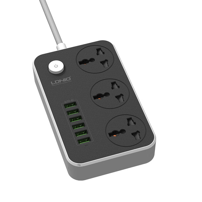 XSUNI 6 USB Multi-standard Universal Power Adapter (2m / US Plug)