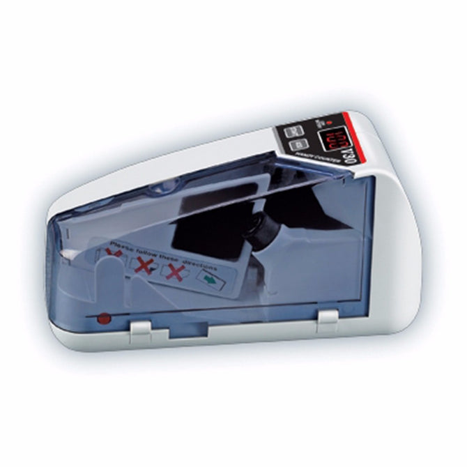 V30 Mini Portable Handy Money Counter For All Currency Note Bill Cash Counting Machine White