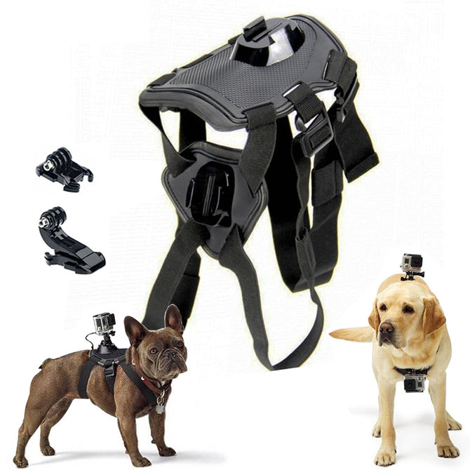 XSUNI Adjustable Mountain Harness Dog Chest Belt Strap, Sports Camera Mount Holder for Gopro