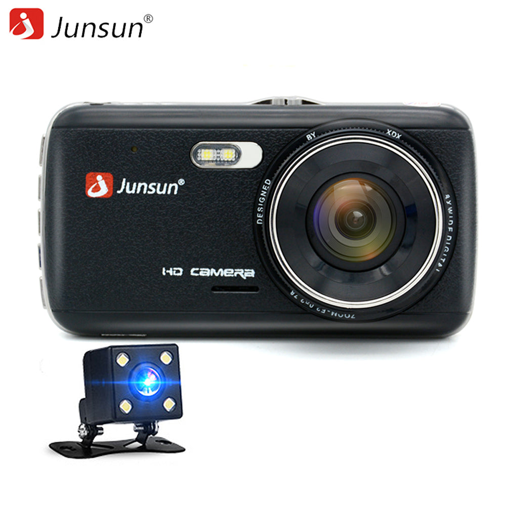 Junsun H7 Car DVR Camera Dual Lens IPS 4.0 Full HD 1296P Video Record –  pfdeal
