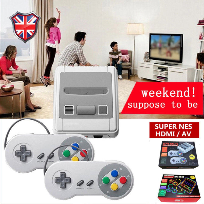 Childhood Retro Mini Classic 4K TV HDMI 8 Bit Video Game Console, Handheld Gaming Player w/ Built-in 621 Games - EU Plug