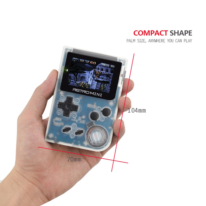Retro Game Console 32 Bit Portable Mini Handheld Game Players Built-in 940 For GBA Classic Games - White