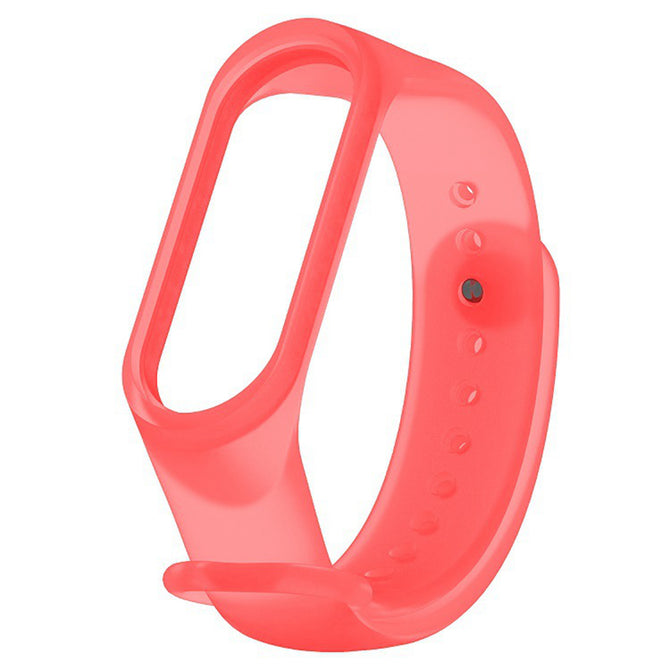 IMOS Smart Bracelet Noctilucent Translucent Watch Band For XIAOMI Mi Band 3 - Translucent Red