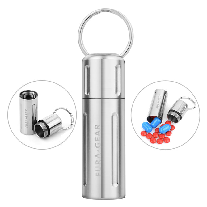 FURA ¡¤ GEAR TC4 Titanium Alloy Storage Container - Silver