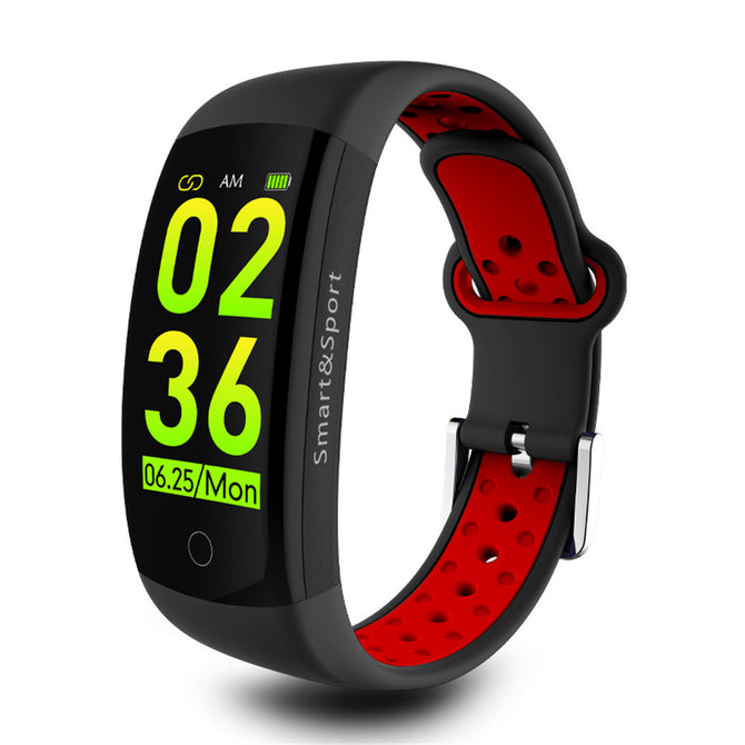 Q6S 3D Dynamic Color Screen Smart Bluetooth Bracelet / Heart Rate / Blood Pressure / Sleep Monitoring /IP68 Waterproof - Red
