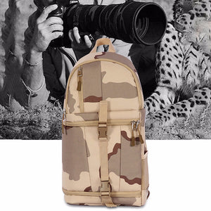 Outdoor Travel 900D Oxford Abrasion Resistant Protective Digital Camera Storage Bag Shockproof Shoulder Backpack Black